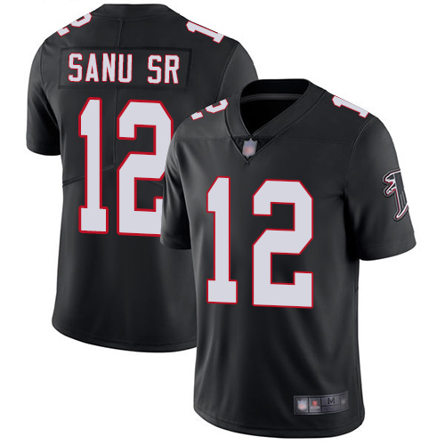 Atlanta Falcons Limited Black Men Mohamed Sanu Alternate Jersey NFL Football #12 Vapor Untouchable